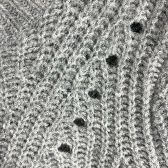 GAP XL Extra Large Wool Blend Sweater Brushed Pointe Heather Gray - Picture 6 of 16